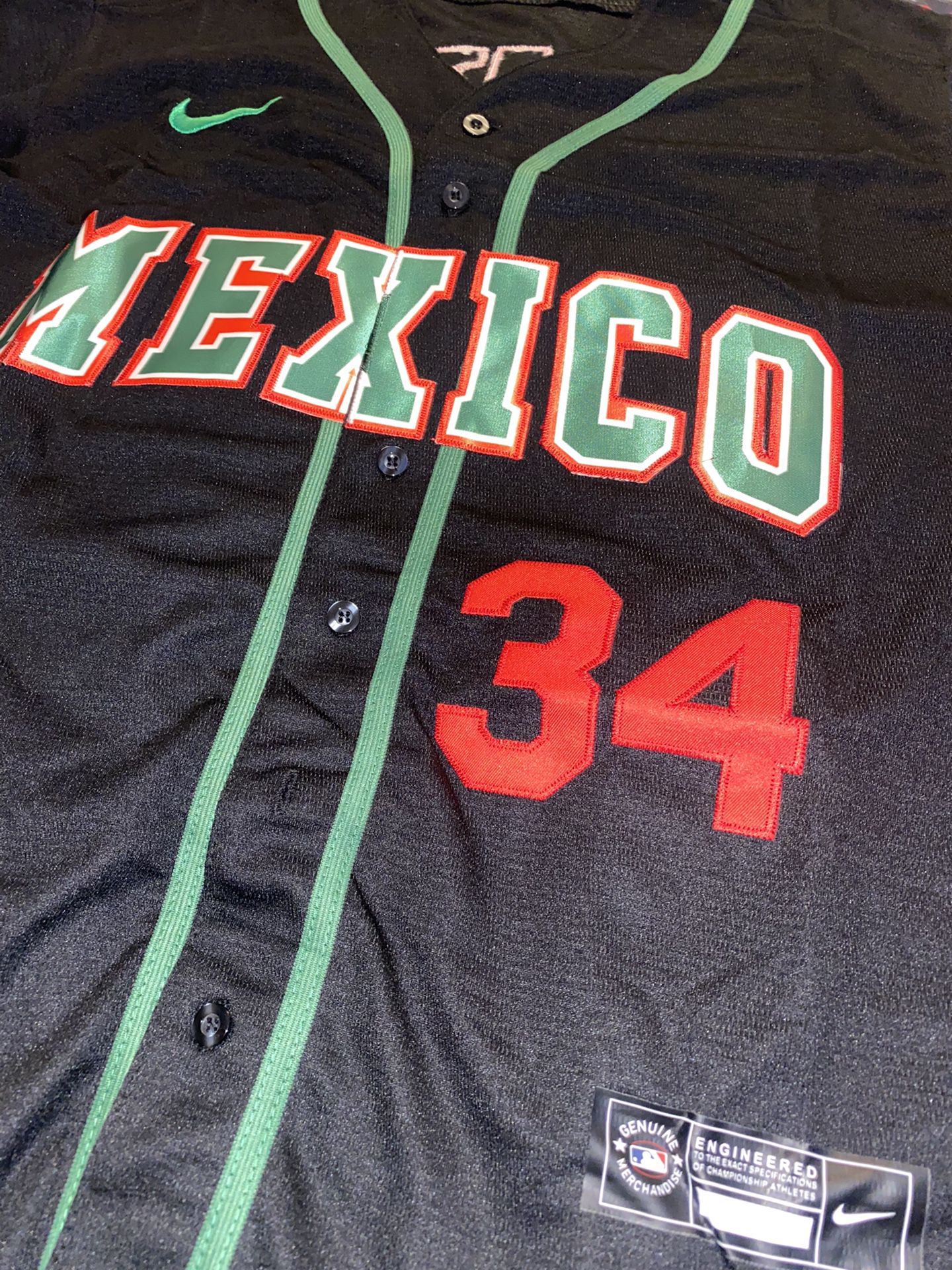 Mexico Fernando Valenzuela Black Baseball Jersey #34 for Sale in