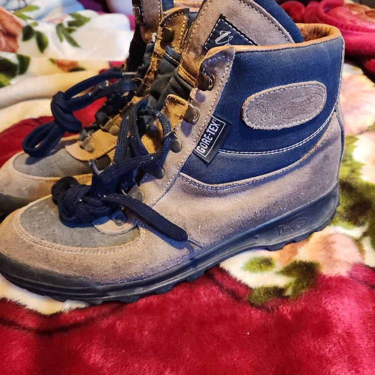 Vintage Gore-Tex Hiking Boots 7533 Split Cow Hide Size 9~