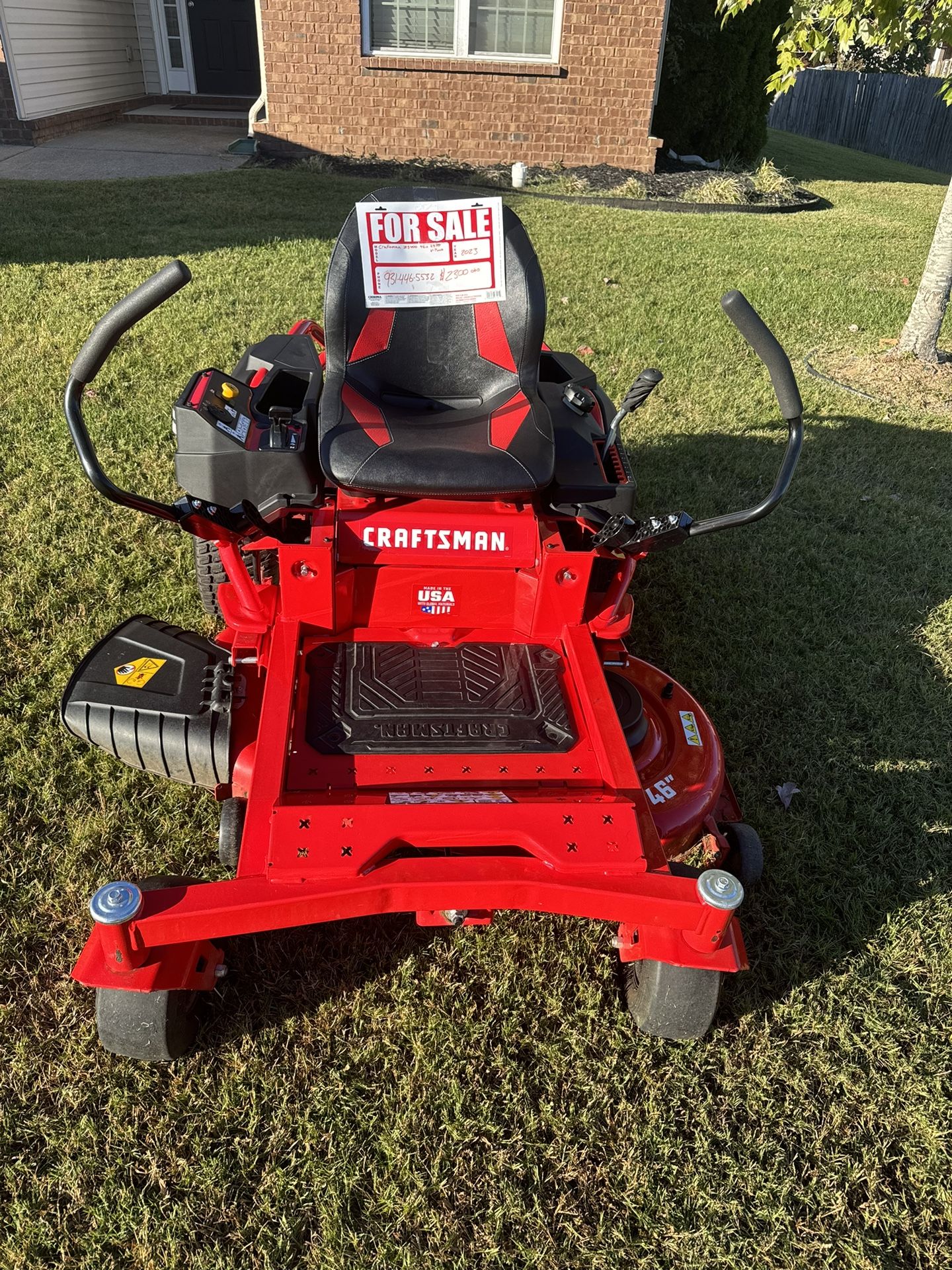 2023 Craftsman 46in Like New