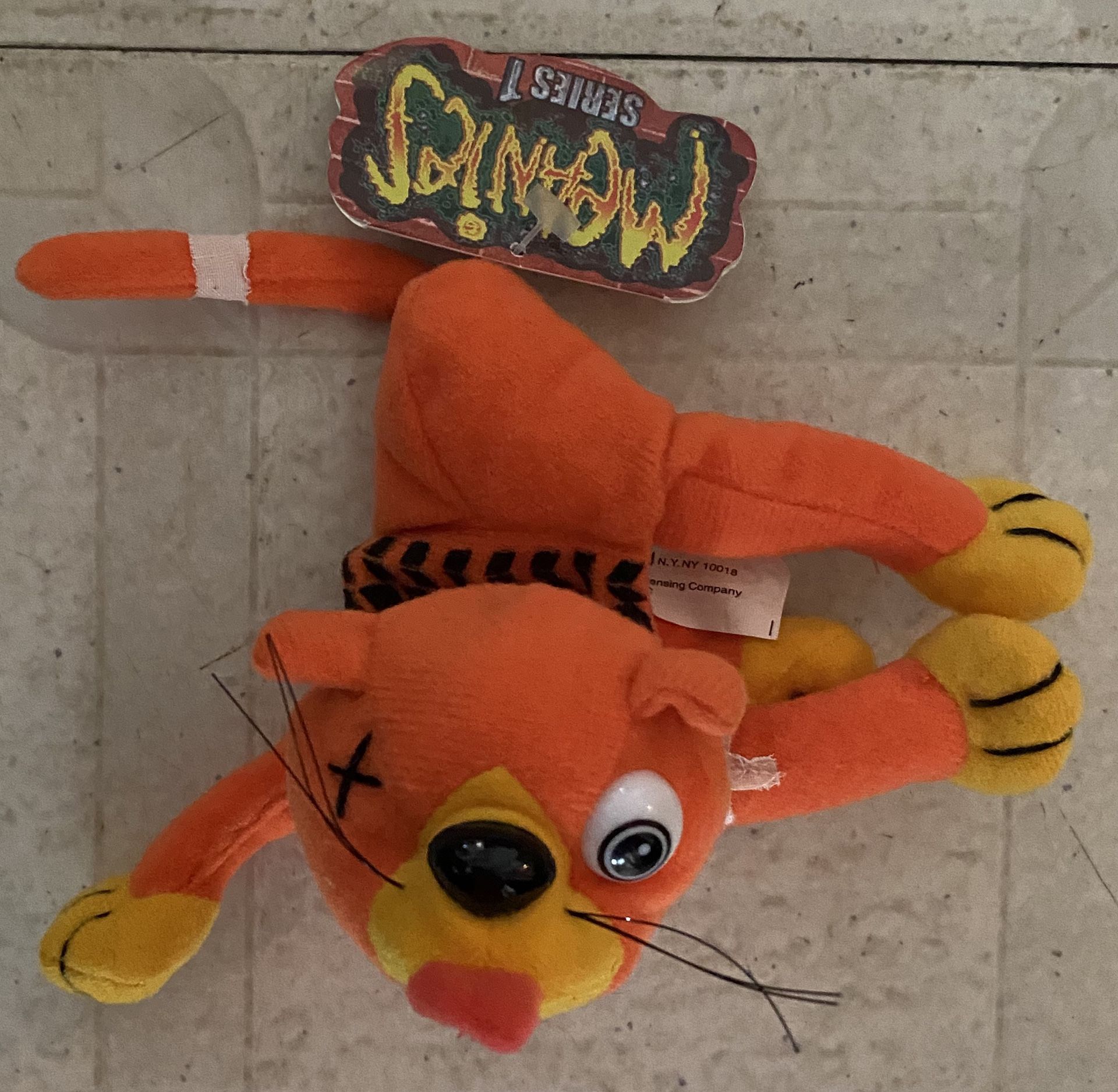 Meanies Splat the Road Kill Kat Plush Beanie - Series 1 (1997)