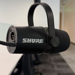 Shure Studio Microphone MV7+ With Stand 