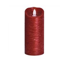 3" x 7" Unscented LED Flickering Flame Pillar Candle Red - Threshold