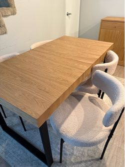 IKEA TARSELE Extendable Dining Table + 4 Chairs