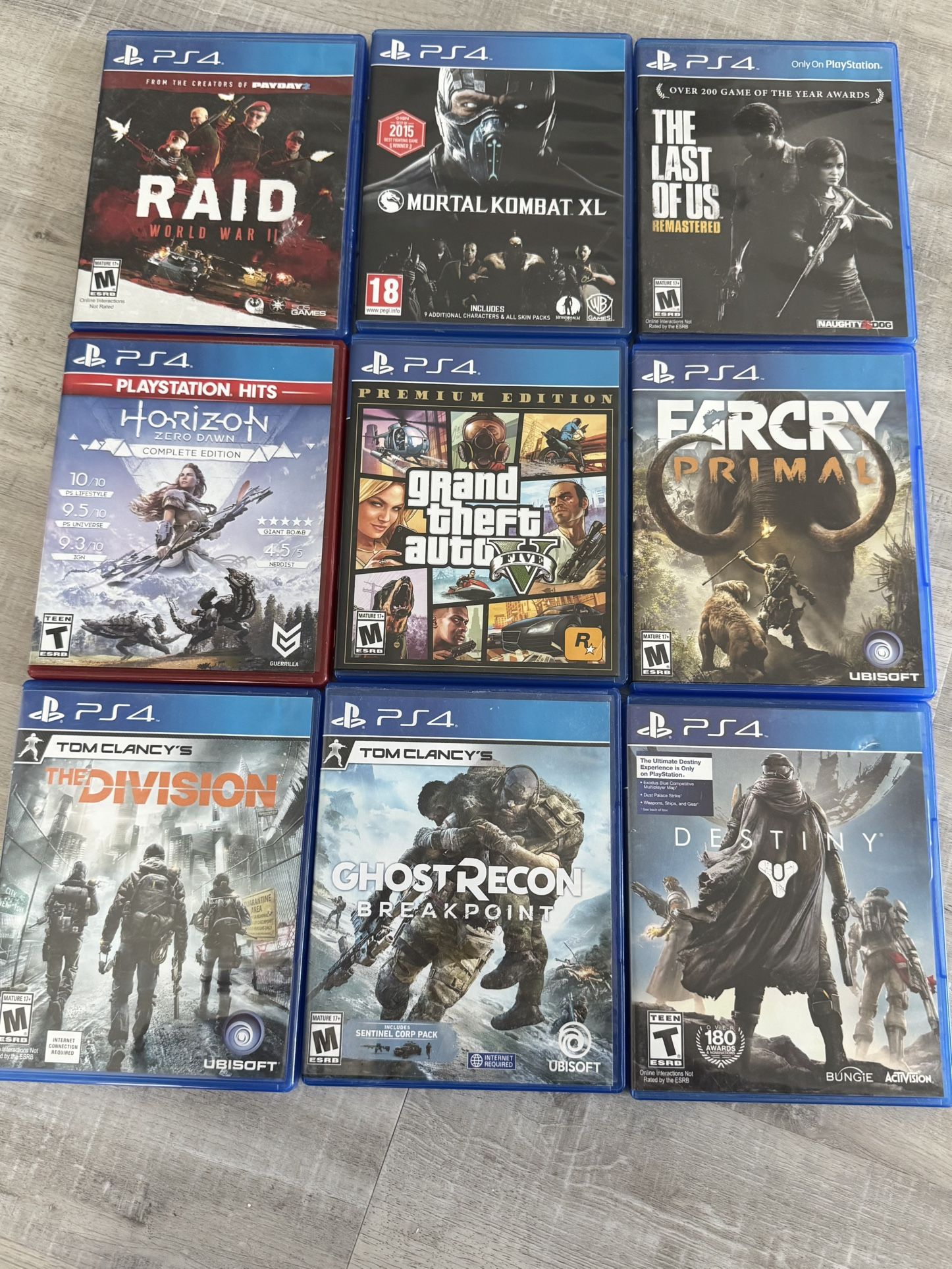 Used PS4 Games $10 Each