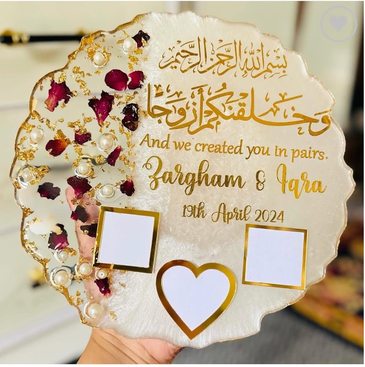 Engagement ring Platter / Memorabilia