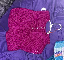 Handmade Sweater & Hat For Baby/Toddler