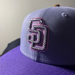 Custom Diamond San Diego Padres 40th Anniversary New Era sz 7