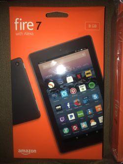 Brand new amazon fire 7 woth blue protective case