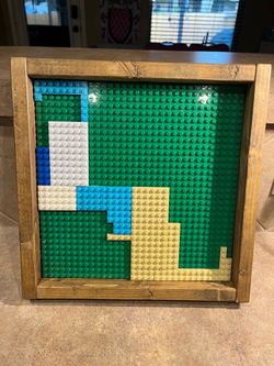 Square Wooden Lego Trays