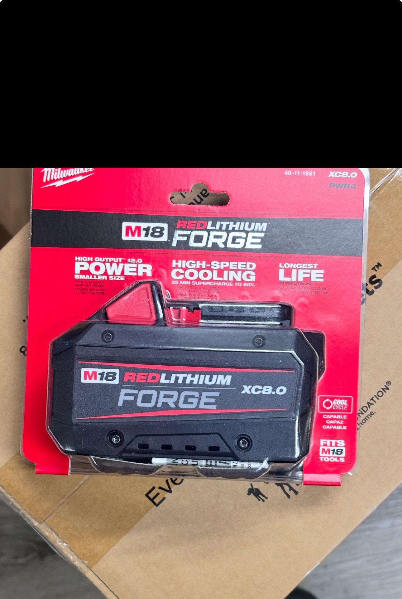 M18 18V Lithium-Ion REDLITHIUM FORGE XC 8.0 Ah Battery Pack