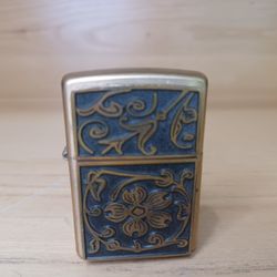 Zippo Lighter Brass Floral Early 2000 Y2k