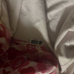 Pink Bape Hoodie size XXL