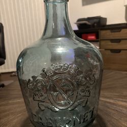 Blue Glass Wine/water Jug