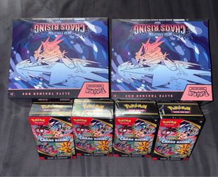 2x Chaos Rising Elite Trainer Box/4x Booster Bundles