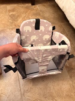 Baby cushion seat for shopping cart/highchair