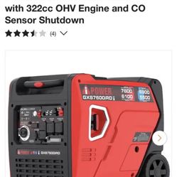 Generator 7600 Watt remote Electric Start Gas And Propane