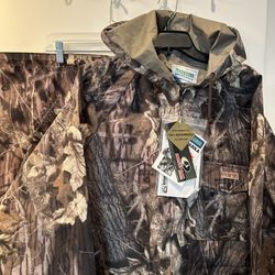 Mossy Oak Hunt Parka & Pants Water Proof Hodgman Camo Men’s Size L/XL