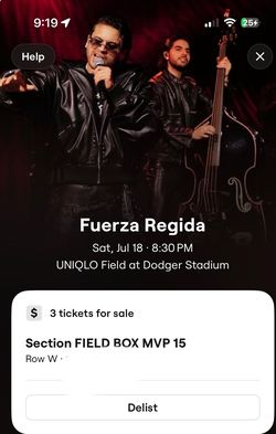 Fuerza regida tickets