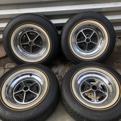 15” Buick Rally Wheels 5x4.75 Project Regal Skylark Chevy El Camino Monte Carlo Pontiac Cutlass Cragar 