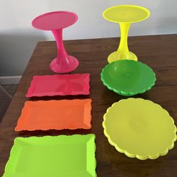 7 Acrylic Stand Holder Party Decorations 