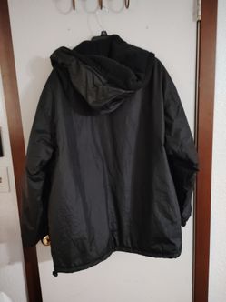 Black Hooded Winter Jacket XL