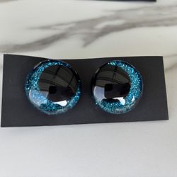 Handmade Hand Painted 35mm Resin Safety Eyes Blue