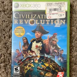 Civilizations Revolution Xbox 360 Game Disc