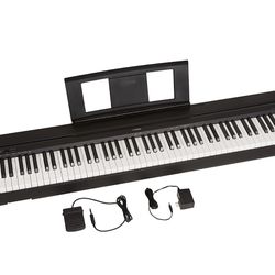 YAMAHA P71 88-Key Weighted Action Digital Piano with Sustain Pedal and Power Supply