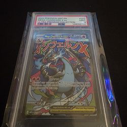 Pokemon mega charizard x ex psa9