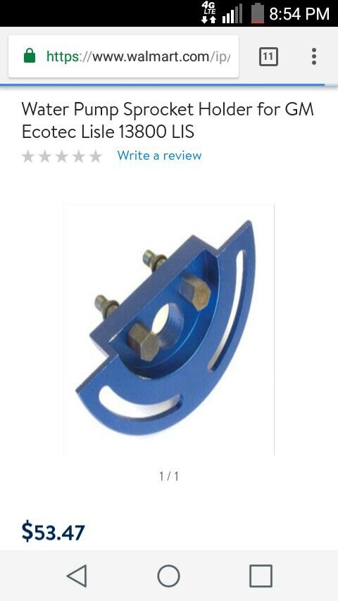 Tool Water Pump Sprocket Holder for GM Ecotec 2.2 2.4 Chevy Pontiac G6 Cavalier Etc