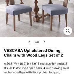 New Vescasa Dining Chairs