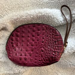Pink faux Crocodile Bag 