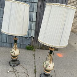 Vintage Lamps For Sale // 2 In The Set 