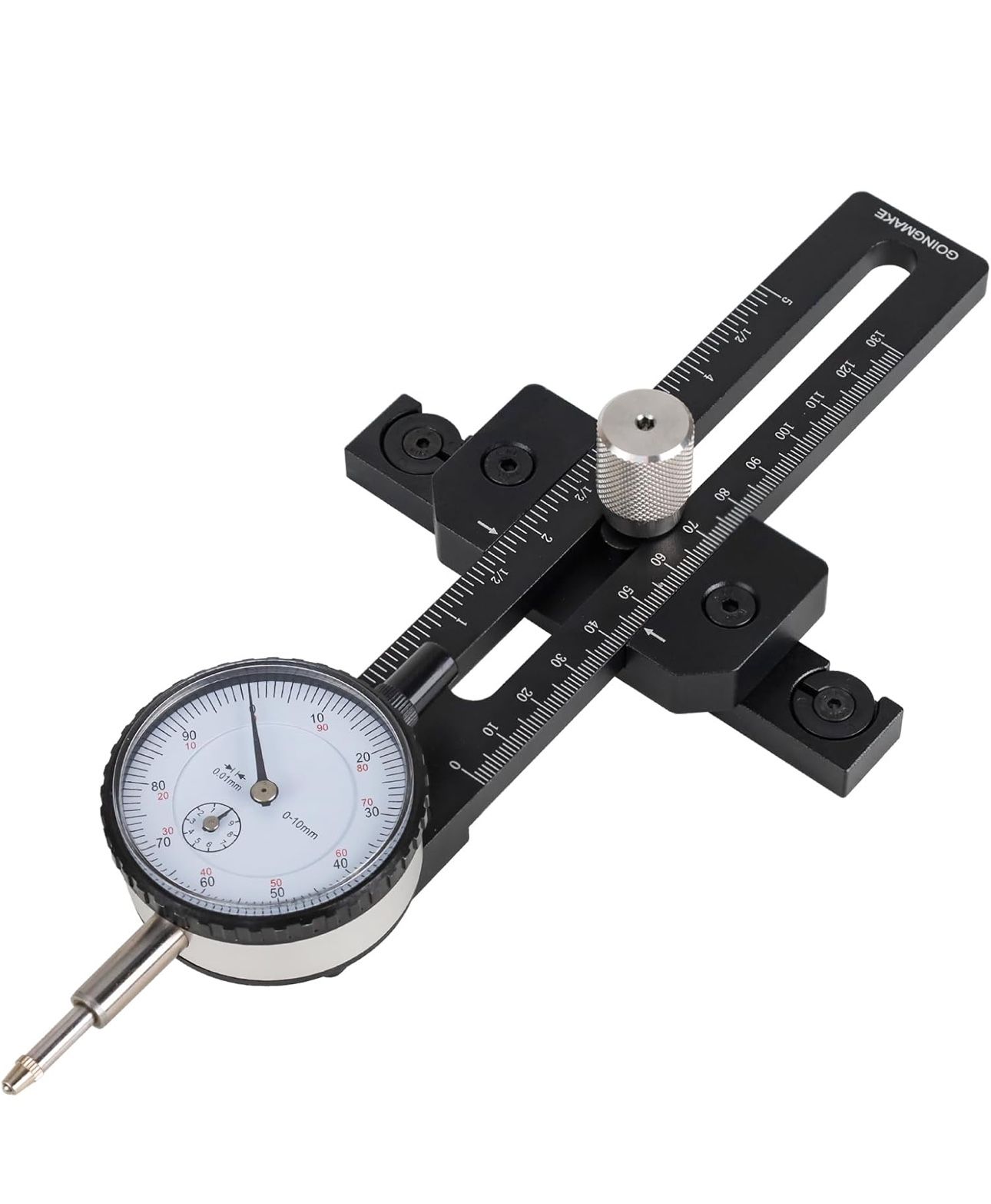 Table Saw Gauge Dia Indicator for Table Saw and Band Saw,0.01mm Accuracy Calibration Tool,Table Saw Jig Guide Fits for 3/4" T Slot U