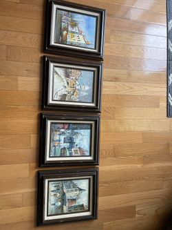 4 Oil On Canvas Different Artists 8x10