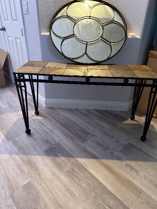 Console Table with Mirror