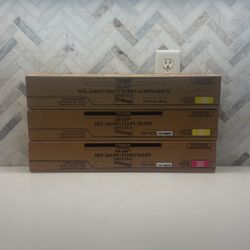 Sharp MX-31 Genuine OEM Toner Cartridges (2 Yellow, 1 Magenta) New