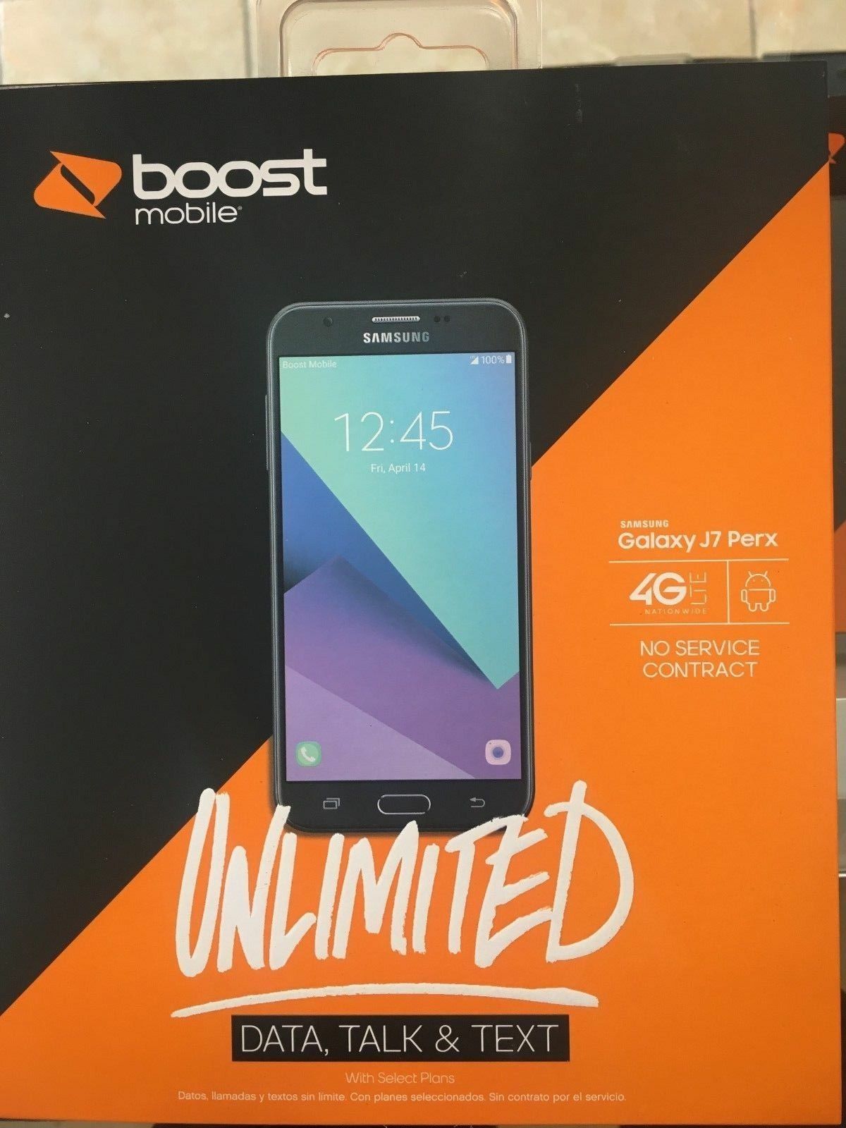 NEW SEALED BOOST MOBILE Samsung Galaxy J7 Perx 16GB LTE Cell Smartphone