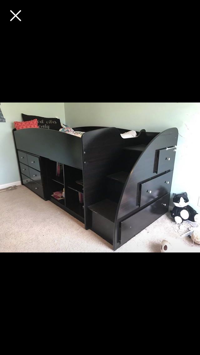 Twin size storage loft bed. Great condition...