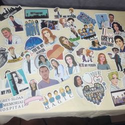 40 plus Grey's Anatomy Stickers. new 
