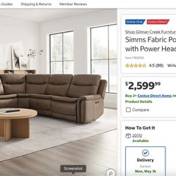 Brand New open Box Amazing Couch