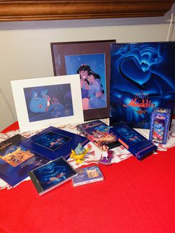DISNEY RARE 1993 DELUXE COLLECTION of ALADDIN - RARE MINT 12 Items