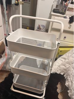 3 row rolling cart