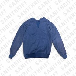 Vintage Raw Cut V-Neck Sweatshirt