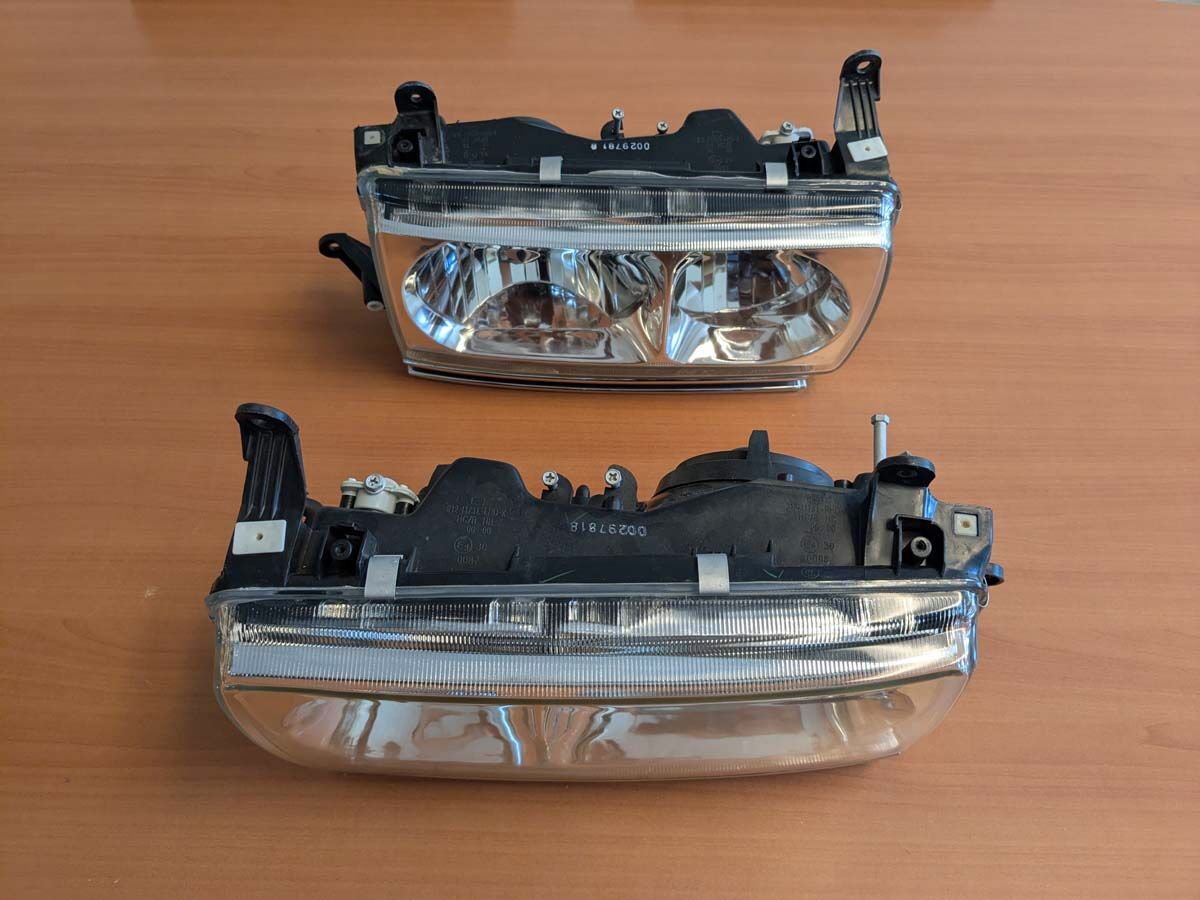 91-97 Toyota Land Cruiser FJ80 Clear GLASS Headlights
