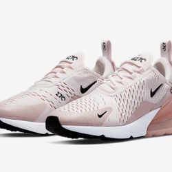 Size 7.5 Nike Air Max 270 Running Light Soft Pink /Pink Oxford / White NEW Shoe