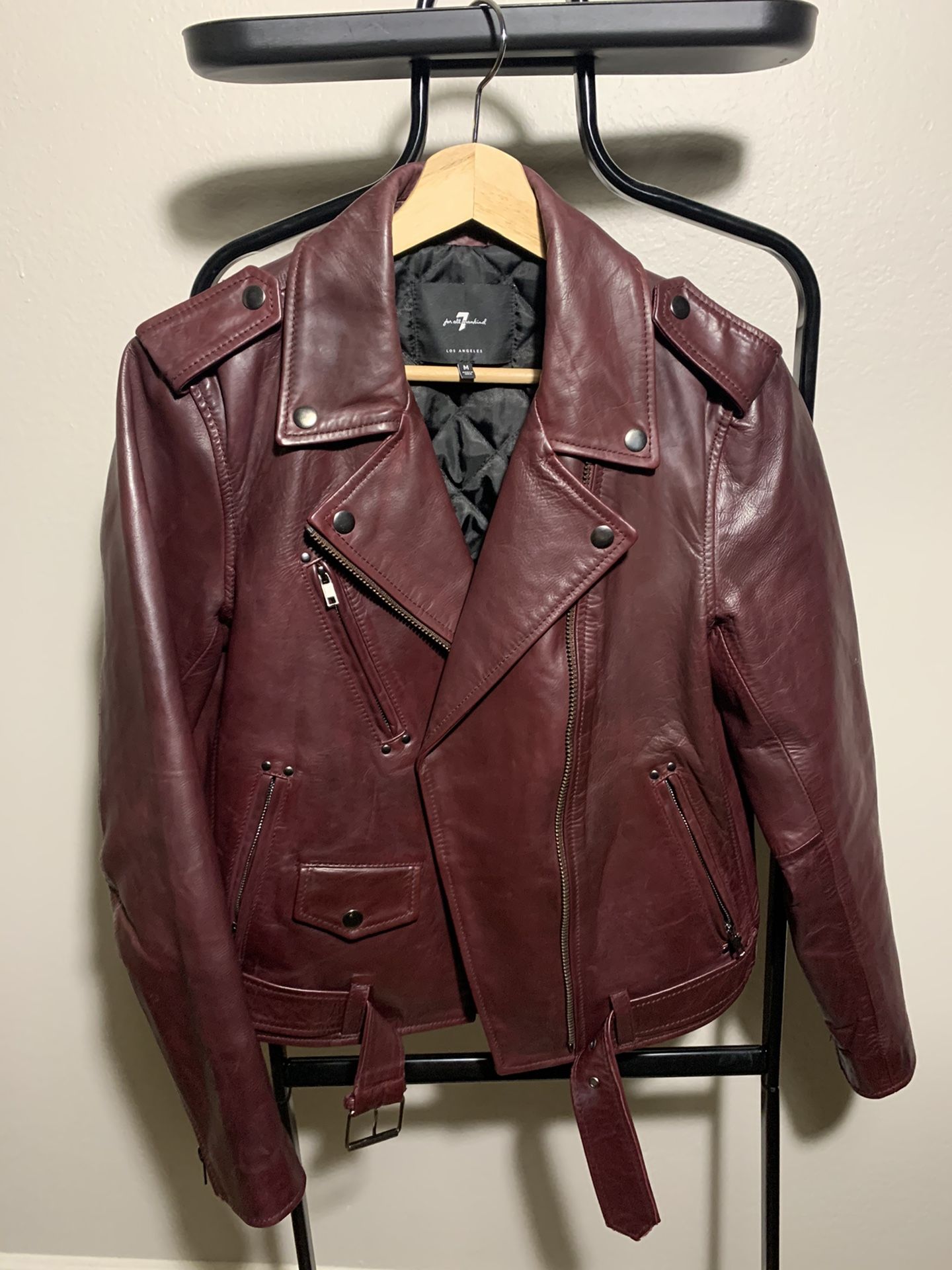 for all mankind leather jacket