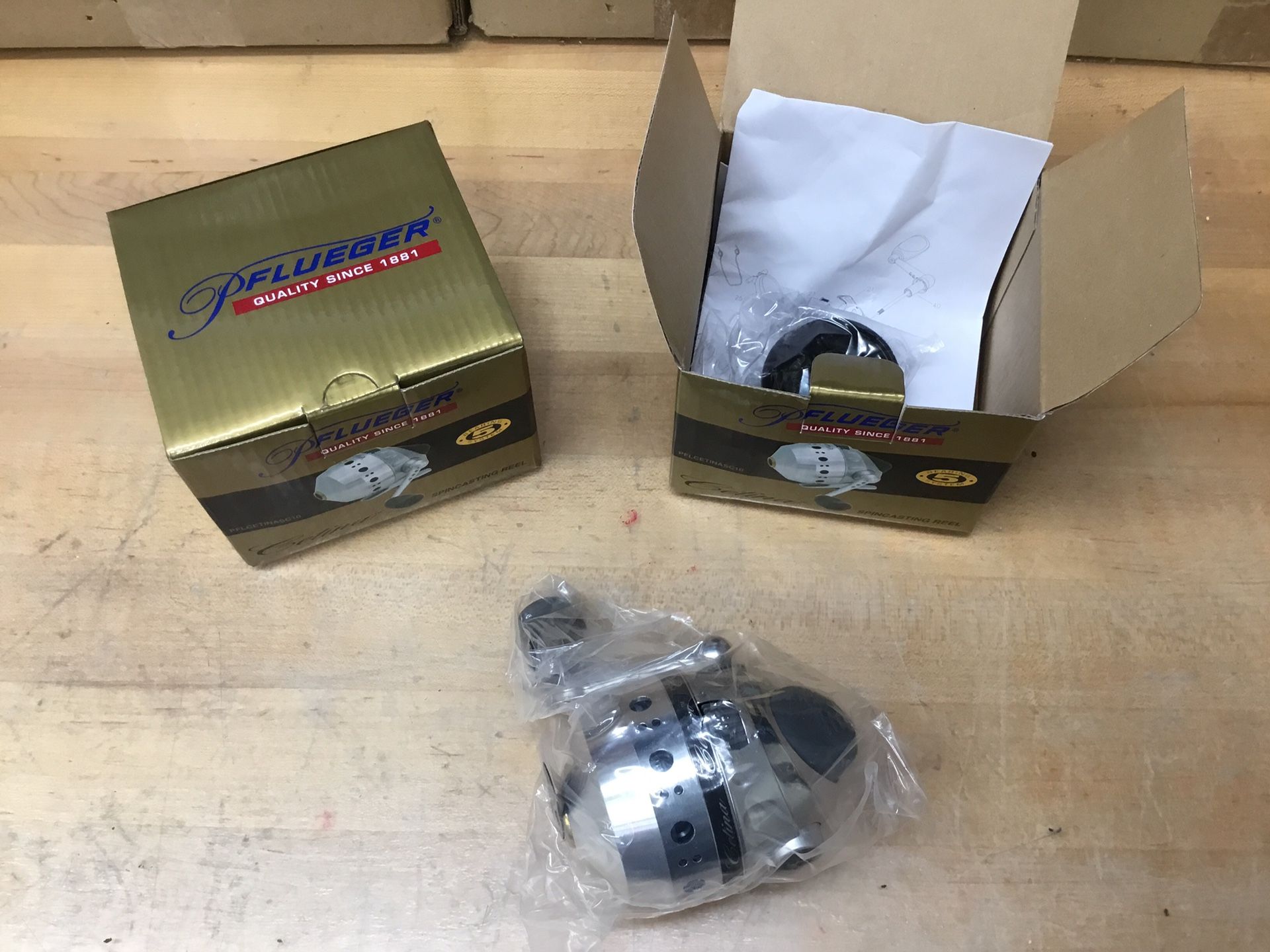New Pflueger Spincast Reels