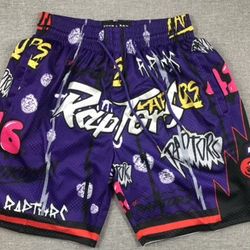 Raptors Just Don Shorts Size Large 