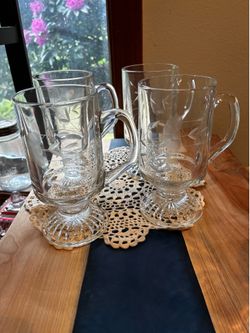 Vintage Princess House Heritage Footed Mugs